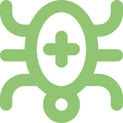 Obraz premium Bug plus icon logo design