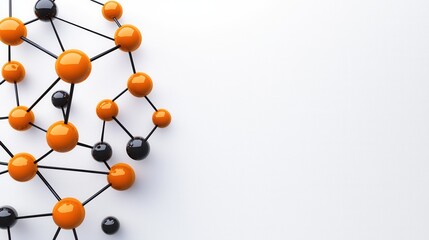 Obraz premium Molecular Network Structure of Chemical Research and Discovery