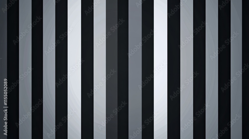 Poster abstract pattern with vertical lines in shades of black and gray