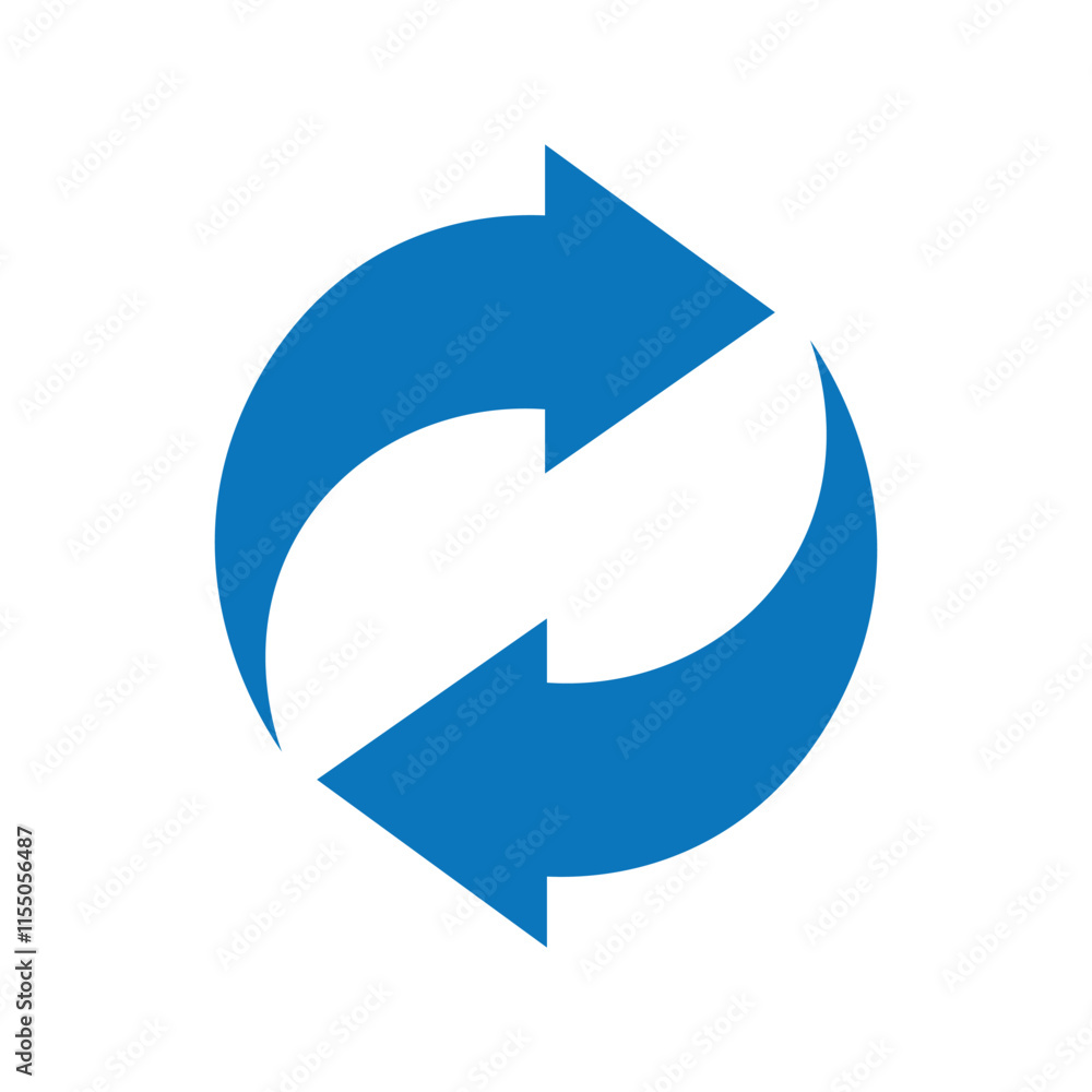 Poster repeat icon. repeating vector symbol. simple return outline icons. double arrow icon. circle arrow i
