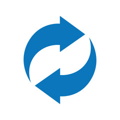 Repeat icon. Repeating vector symbol. Simple return outline icons. double arrow icon. circle arrow icon.