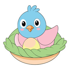 Celebrate Easter Day with this delightful collection of graphic elements in vector illustration style  Vector Illustration