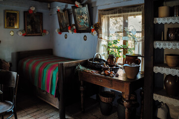 country cottage, village, rural life, farm, homestead, bedroom, fields