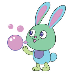 Celebrate Easter Day with this delightful collection of graphic elements in vector illustration style. Featuring Easter eggs, bunnies, spring flowers, and festive decorations