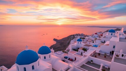 village at sunset city