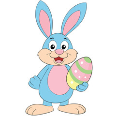 Celebrate Easter Day with this delightful collection of graphic elements in vector illustration style. Featuring Easter eggs, bunnies, spring flowers, and festive decorations