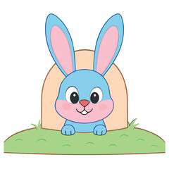 Celebrate Easter Day with this delightful collection of graphic elements in vector illustration style. Featuring Easter eggs, bunnies, spring flowers, and festive decorations