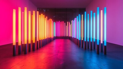 Fototapeta premium LED-inspired lights