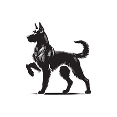 Minimalist Dog Silhouette - Dog Vector - Illustration of dog.