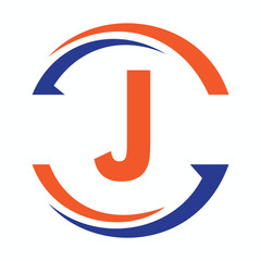 Initial Monogram J Logo Design. Business And Company Symbol Vector Template