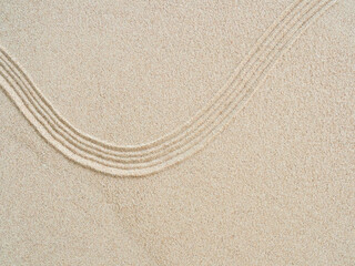 Zen garden sand background Japanese Balance Meditation Relax buddhism spirituality, pattern line wave mandala mockup spa vacation yoga lifestyle natural desert summer, texture desert, aroma therapy.