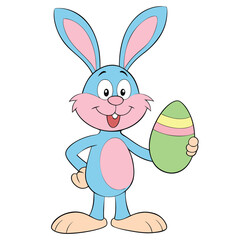 Easter Day Graphic Elements | Vector Illustration on White Background.Featuring Easter eggs, bunnies, spring flowers, and festive decorations