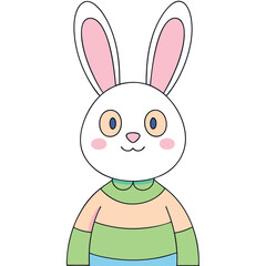 Obraz premium easter bunny with easter egg
