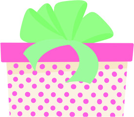 present illustration gift box