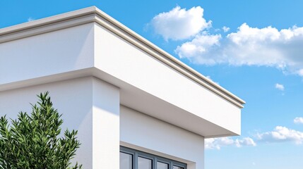 Sleek and Sophisticated Modern Commercial Building Exterior with Glass Facade and Minimalist Design