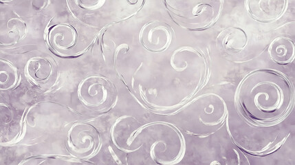 Abstract and Creative Background. Frosted pattern of lavender and silver swirls