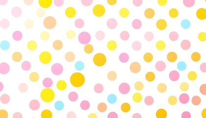 Polkadot backgrounds in bright colors like yellow, pink, and blue
