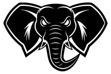 elephant head silhouette