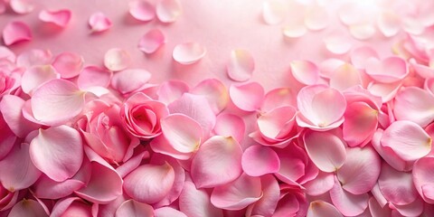 Obraz premium Pink rose petals background with soft, romantic vibes, pink, rose, petals, background, soft, romantic, delicate, feminine