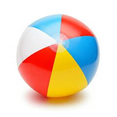 Fototapeta premium colorful beach ball summer vacation fun playtime inflatable toy