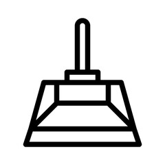 Dustpan line icon