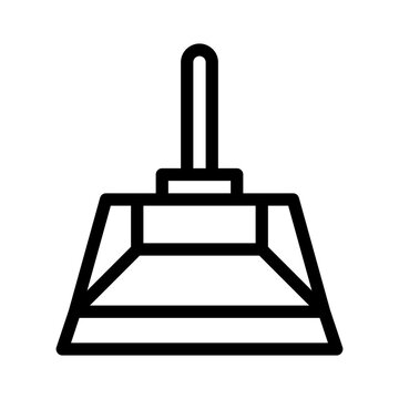 recommend clip art: Dustpan line icon