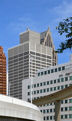 Modern Buildings in Downtown Detroit, Michigan