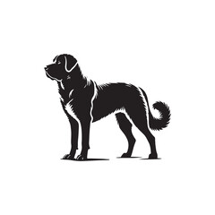 Anatolian Shepherd Dog minimalist design - Anatolian Shepherd Dog Vector Silhouette.