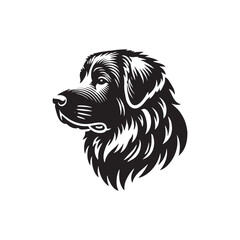 Anatolian Shepherd Dog minimalist design - Anatolian Shepherd Dog Vector Silhouette.