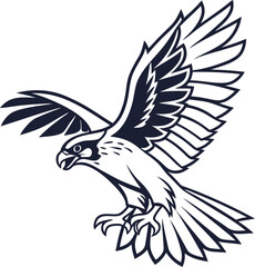 Obraz premium Eagle Logo for Ambitious Visionaries