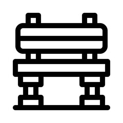 Bench line icon