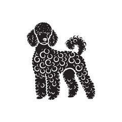 Bedlington Terrier Silhouette - Bedlington Terrier Illustration - Bedlington Terrier Vector Design.