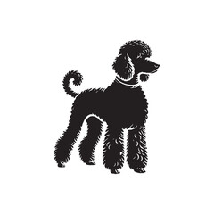 Bedlington Terrier Silhouette - Bedlington Terrier Illustration - Bedlington Terrier Vector Design.