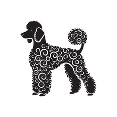 Bedlington Terrier Silhouette - Bedlington Terrier Illustration - Bedlington Terrier Vector Design.