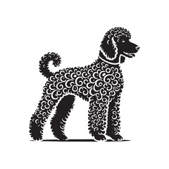 Bedlington Terrier Silhouette - Bedlington Terrier Illustration - Bedlington Terrier Vector Design.