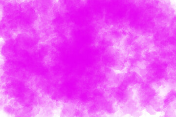 A high quality vibrant pink transparent fog cloud of smoke with soft, diffused edges on a dark background, giving a glowing and ethereal effect.
