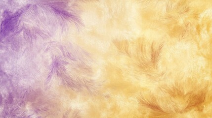Obraz premium Abstract Purple and Gold Feather Texture Design