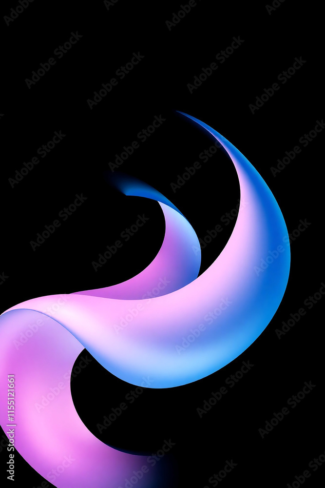 Poster abstract background with gradient wave. concept of movement, flow, and dynamism.