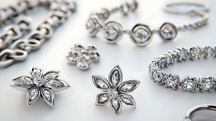 Jewelry ring isolated on white background. Clipping path included