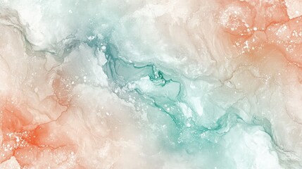 Abstract Alcohol Ink Painting Pastel Colors Swirl Design