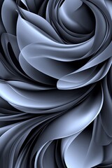 Dark Charcoal Waves in Contemporary Design