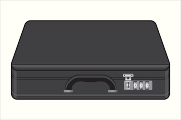 Password bag. Black bond password briefcase. Physics, mathematics, geometry, chemistry, biology, science. Questions and problems.