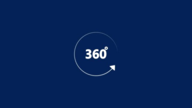 360 degree view icon animation, Icon 360&deg; animation with optional lama matte. Chroma key included