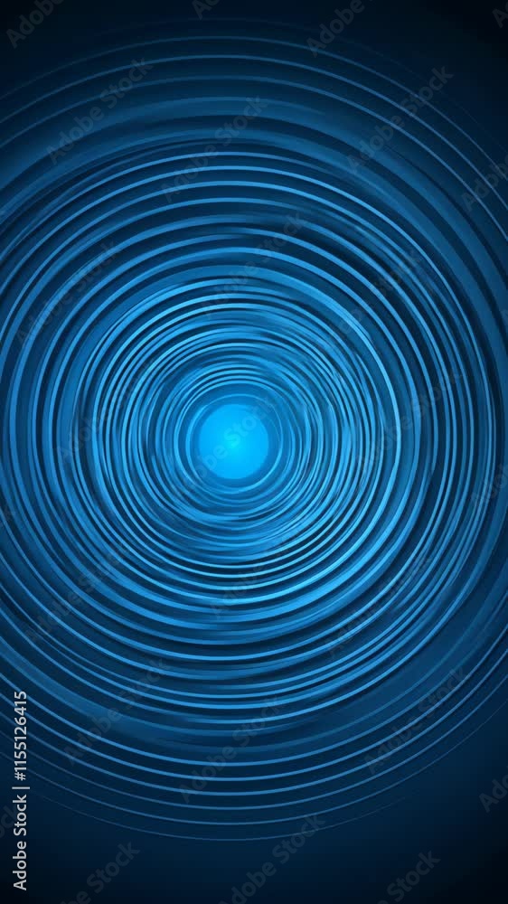 Poster swirling blue patterns create a mesmerizing visual effect that draws the eye into a central focus po