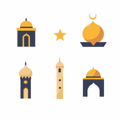 sheet icon the spiritual atmosphere of ramadan the happiness Generative ai