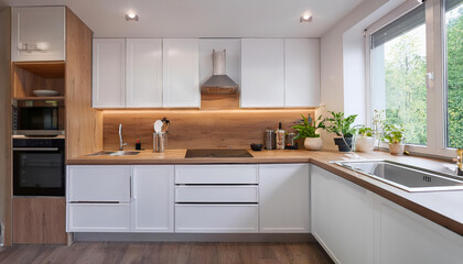 Fototapeta premium a beautifully designed kitchen