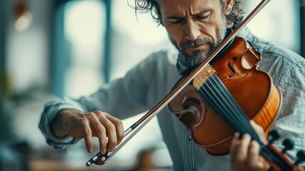 Man Playing Viola