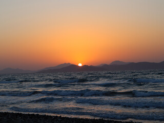 Sonnenuntergang am Meer 