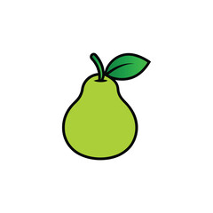 pear fruit vector illustration