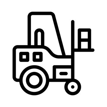 recommend clip art: forklift line icon